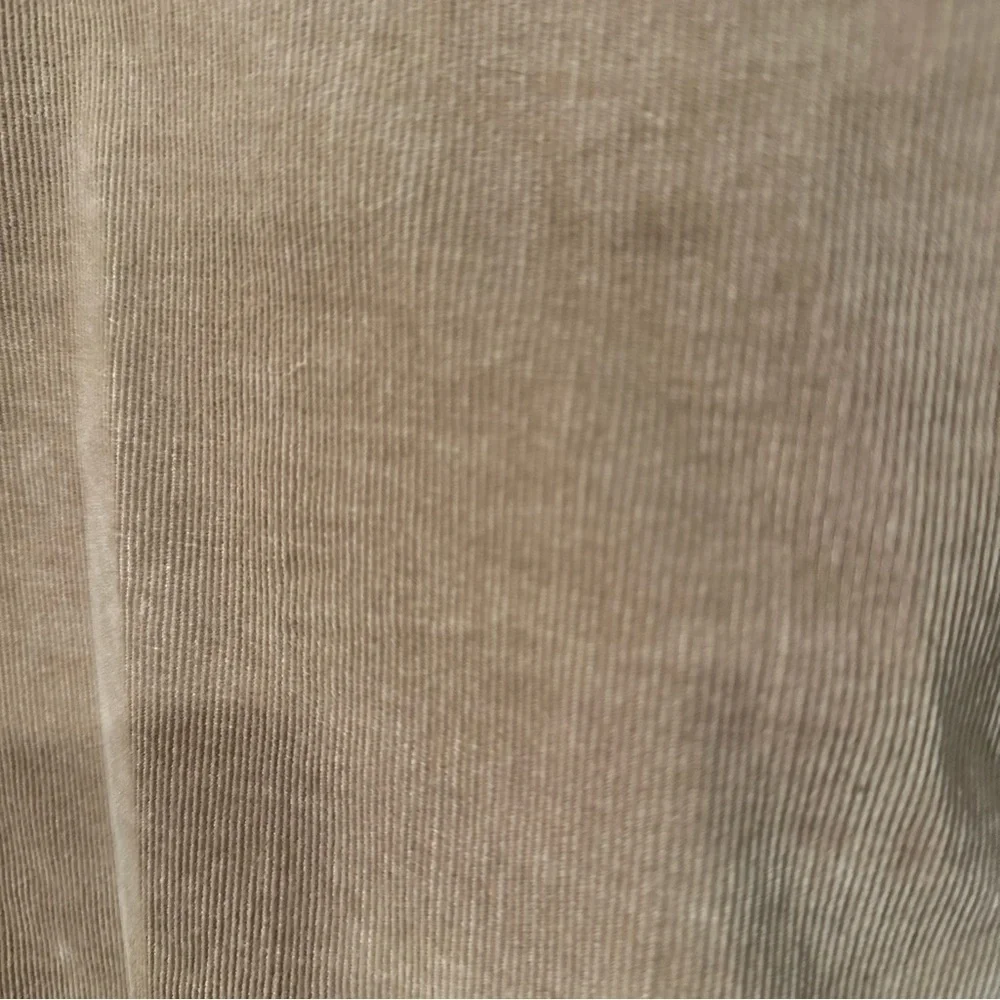 TALBOTS Size 10 Petite A-Line Beige Corduroy Skirt